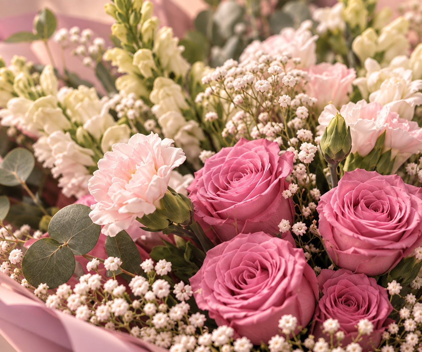 Blush roses · soft movement